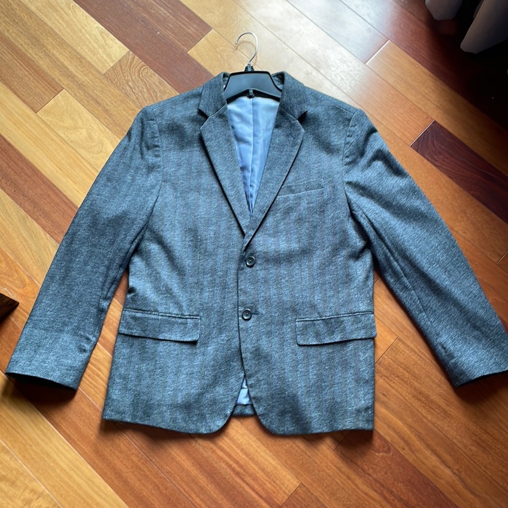 Banana Republic Tailored Slim Fit Grey Blazer Sport Coat, 42S